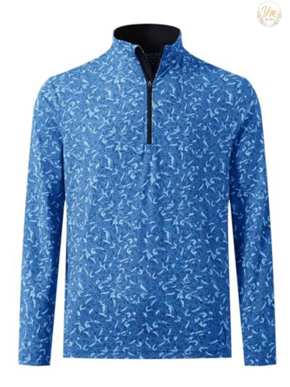 Men Quarter Zip Golf Pullover Performance Long Sleeve 1/4 Zip Sweatshirt